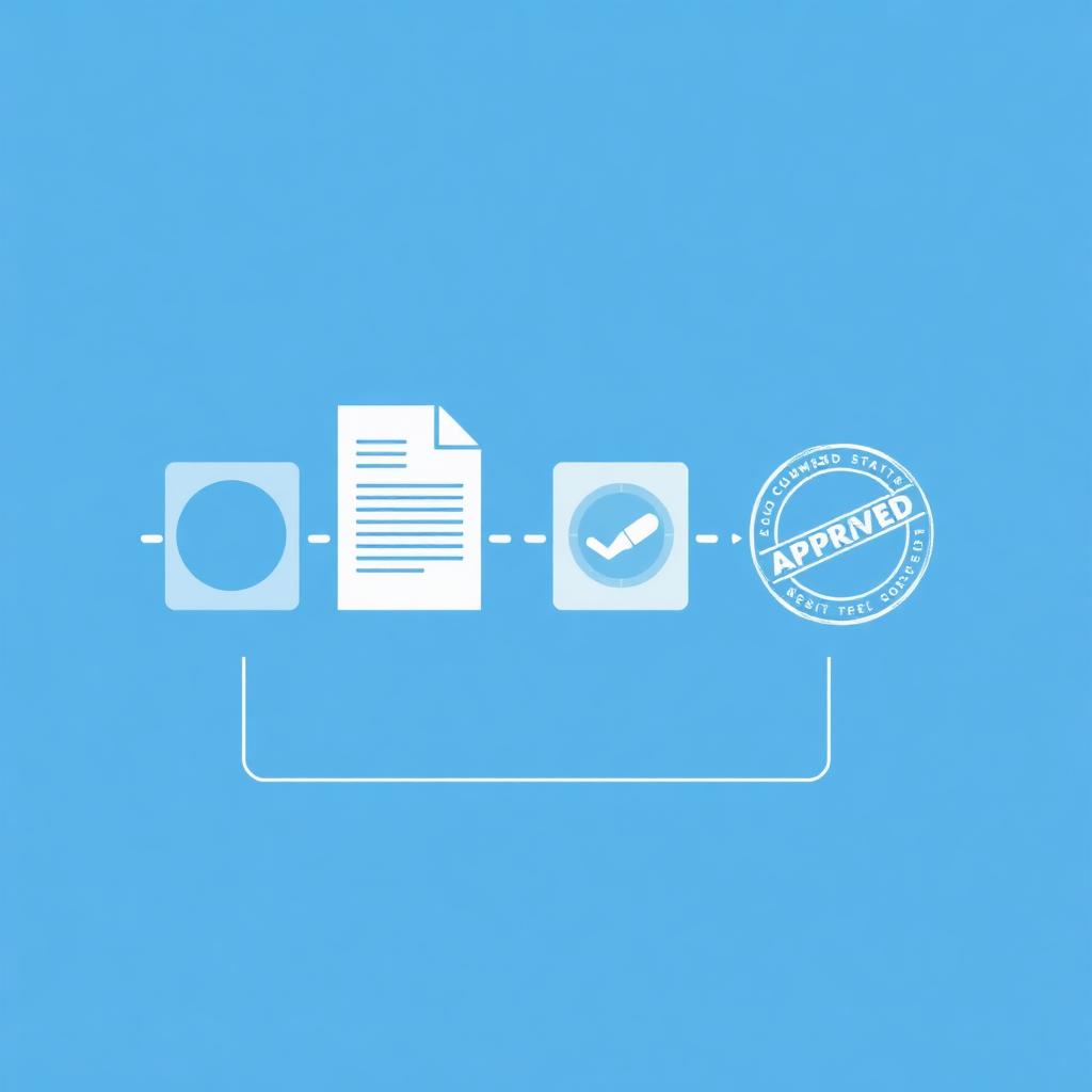 Submittal workflow with approved stamp